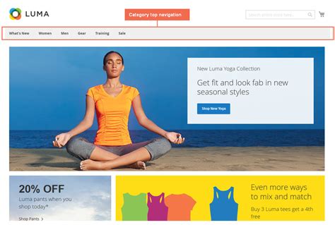 Set up Magento 2 Top Navigation Menu of No Coding Interfere.
